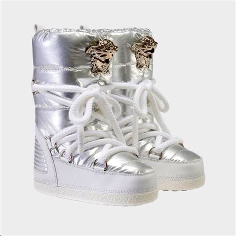 versace moon boots women& 39|Versace high heel boots.